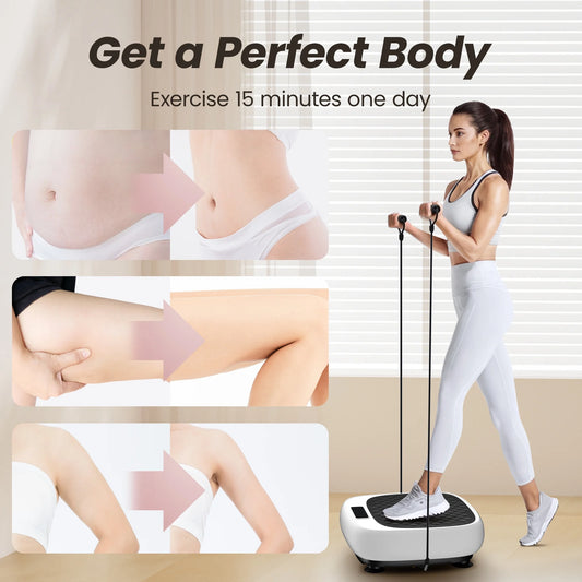Vibration Plate Exercise Machine for Instant Body Workout.