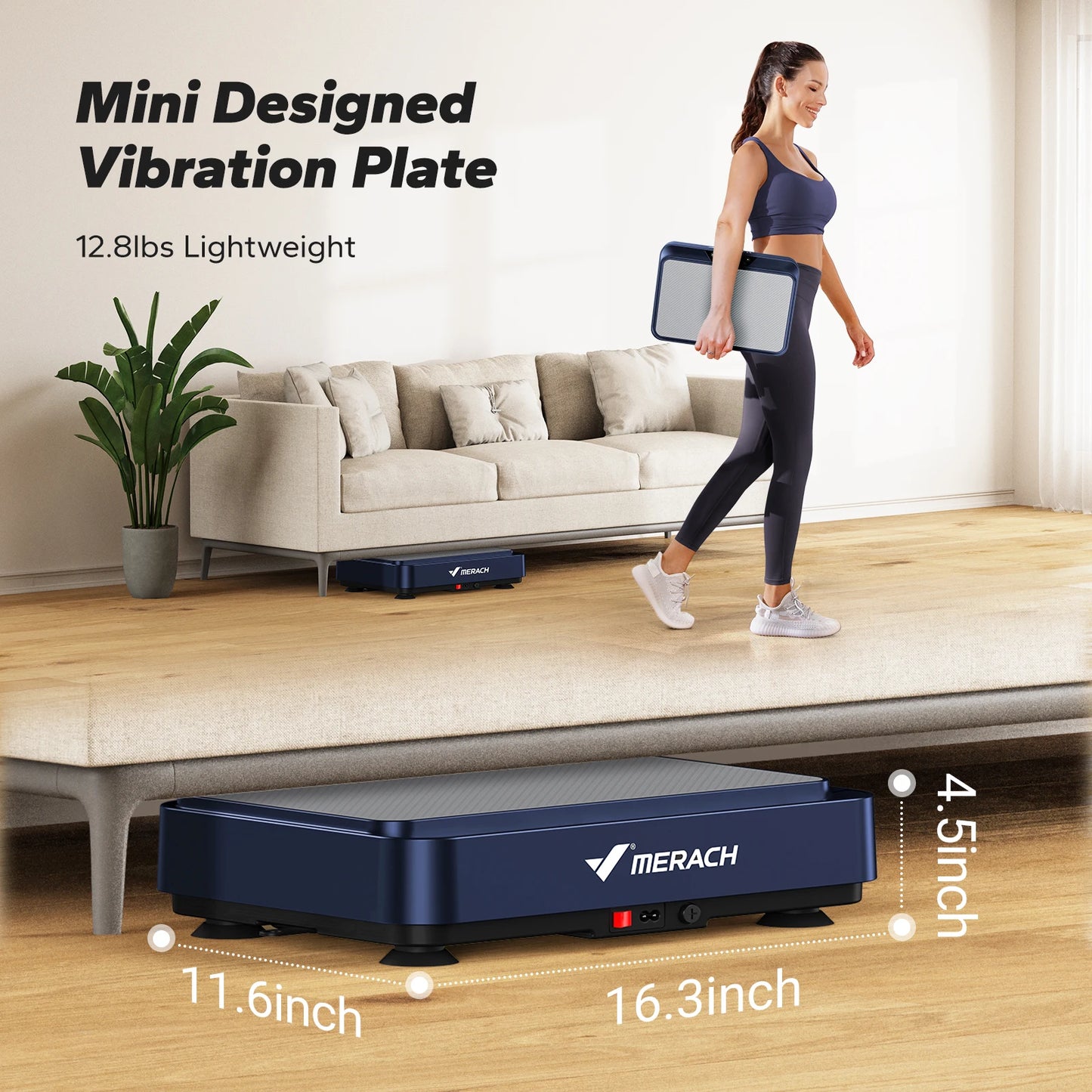 Vibration Plate Exercise Machine Vibration Plate for Lymphatic Drainage Relieve Pain Help Sleep Fat Burning & Weight Loss
