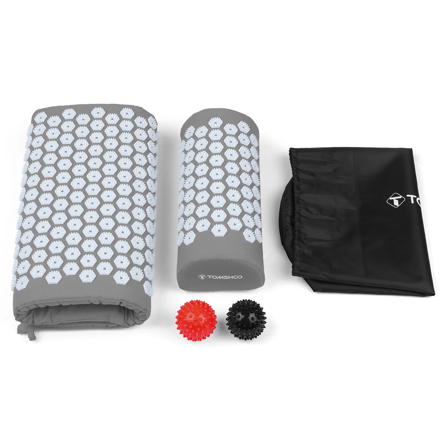 Acupressure Mat and Pillow Massage Set with Bag for Muscle Relaxation, Stress Relief, Massage