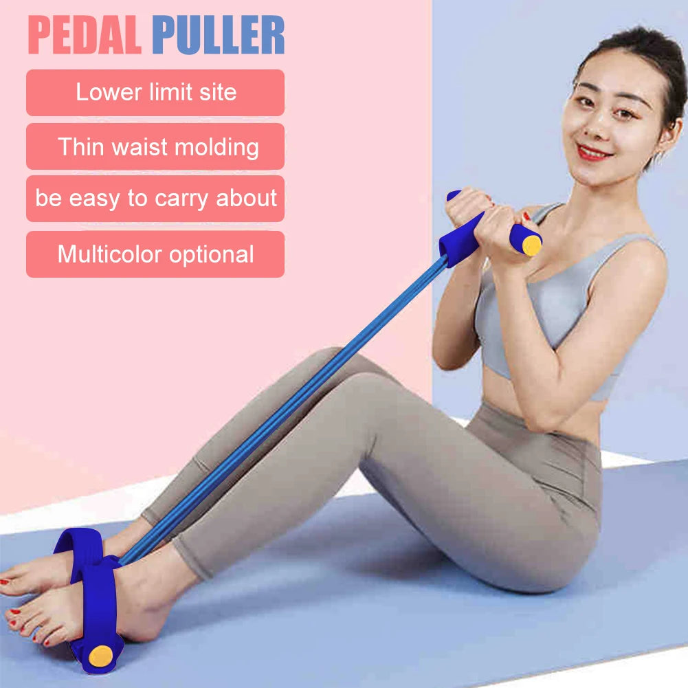 Fitness Pull Rope for Easy Safety Working-Out Ornaments (Works Legs, Arms, and Abs)