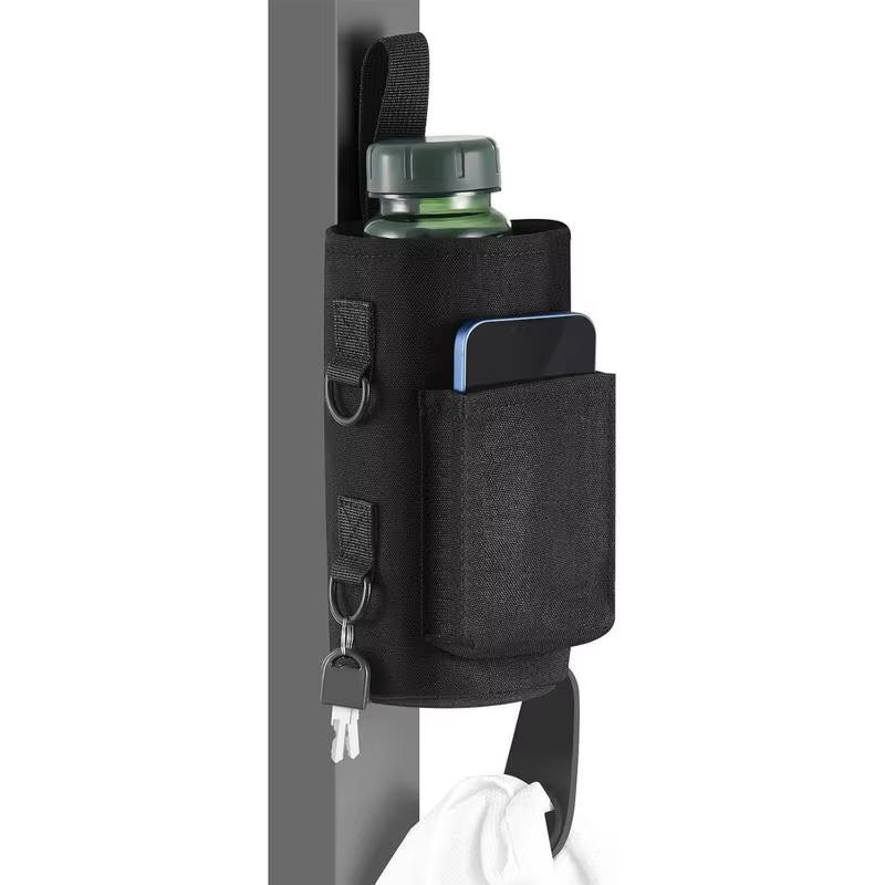 Magnetic Gym Water Bottle + Phone Holder.