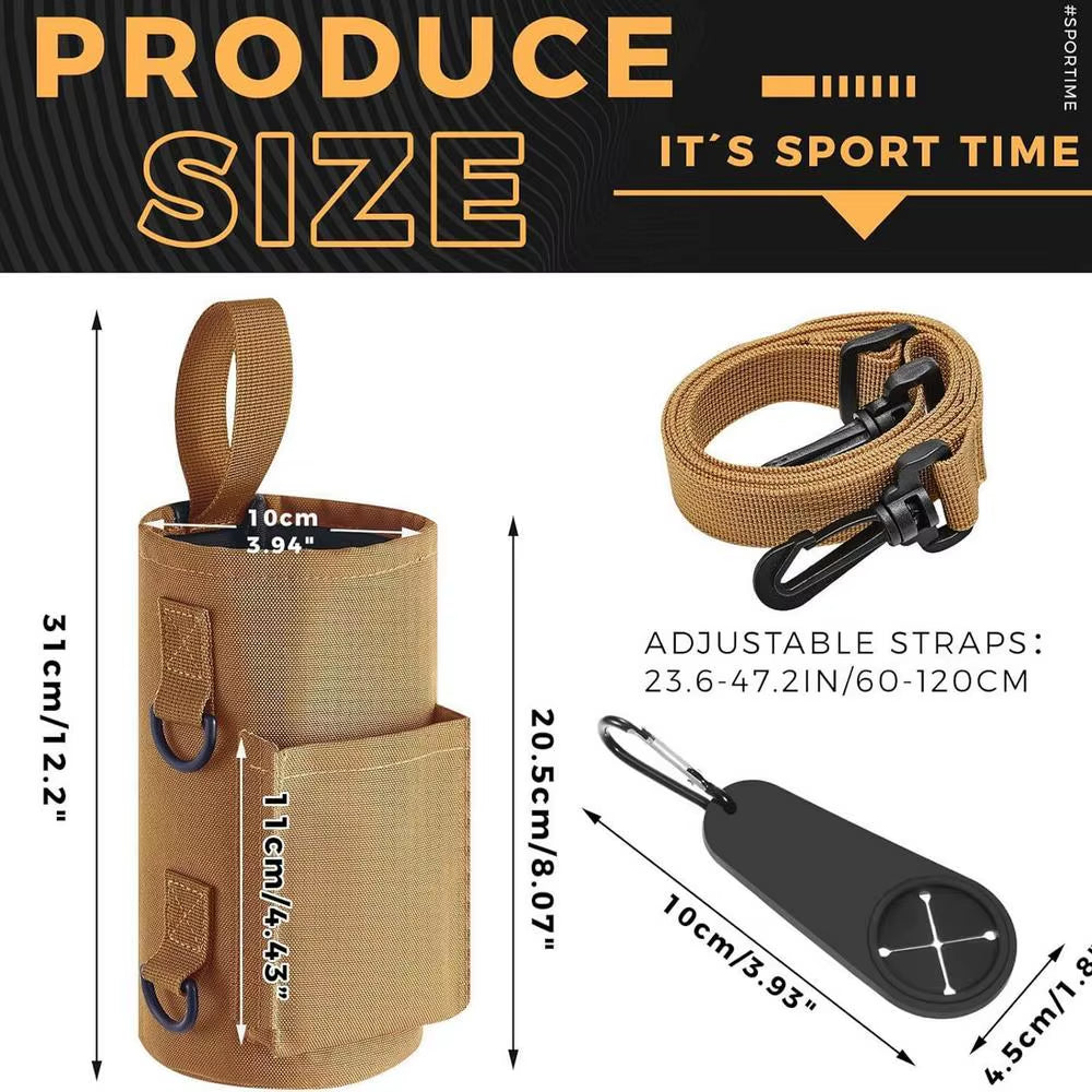 Magnetic Gym Water Bottle + Phone Holder.
