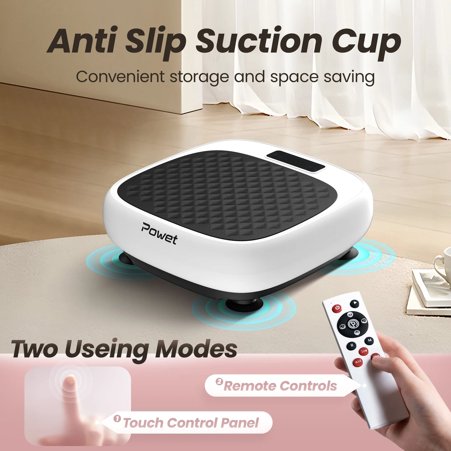 Vibration Plate Exercise Machine for Instant Body Workout.