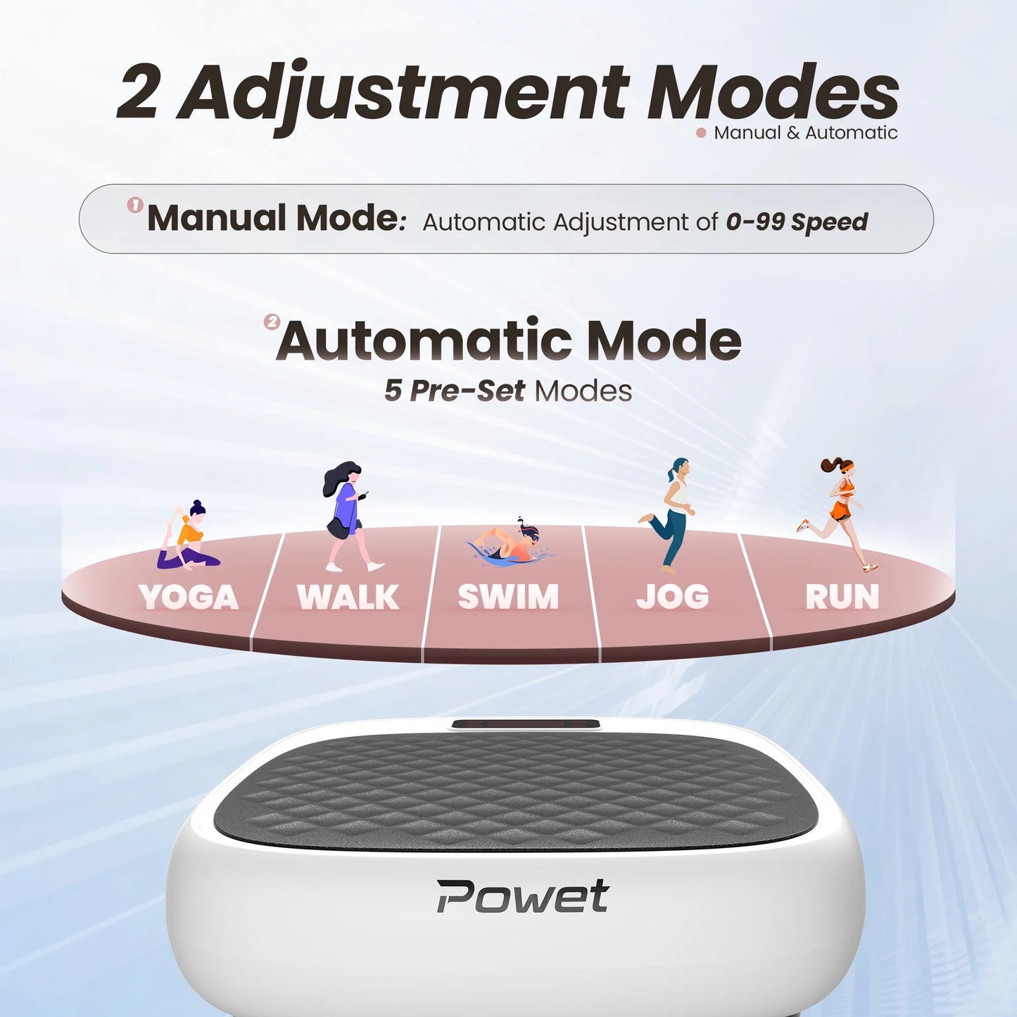 Vibration Plate Exercise Machine for Instant Body Workout.