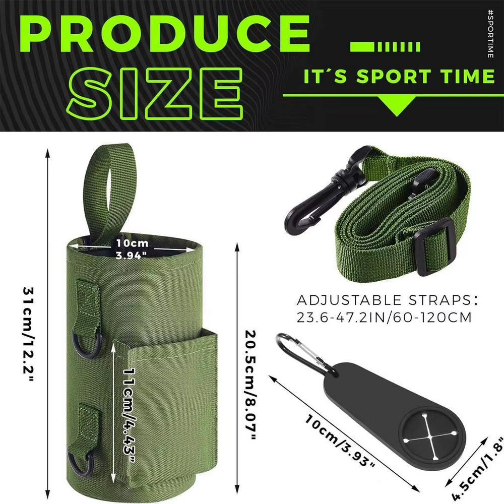 Magnetic Gym Water Bottle + Phone Holder.  
