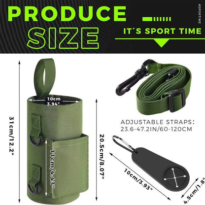 Magnetic Gym Water Bottle + Phone Holder.  