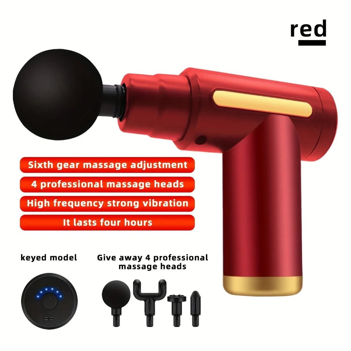 Long Endurance TYPE-C Mouth Electric Fascia Massager with Six Adjustable Levels