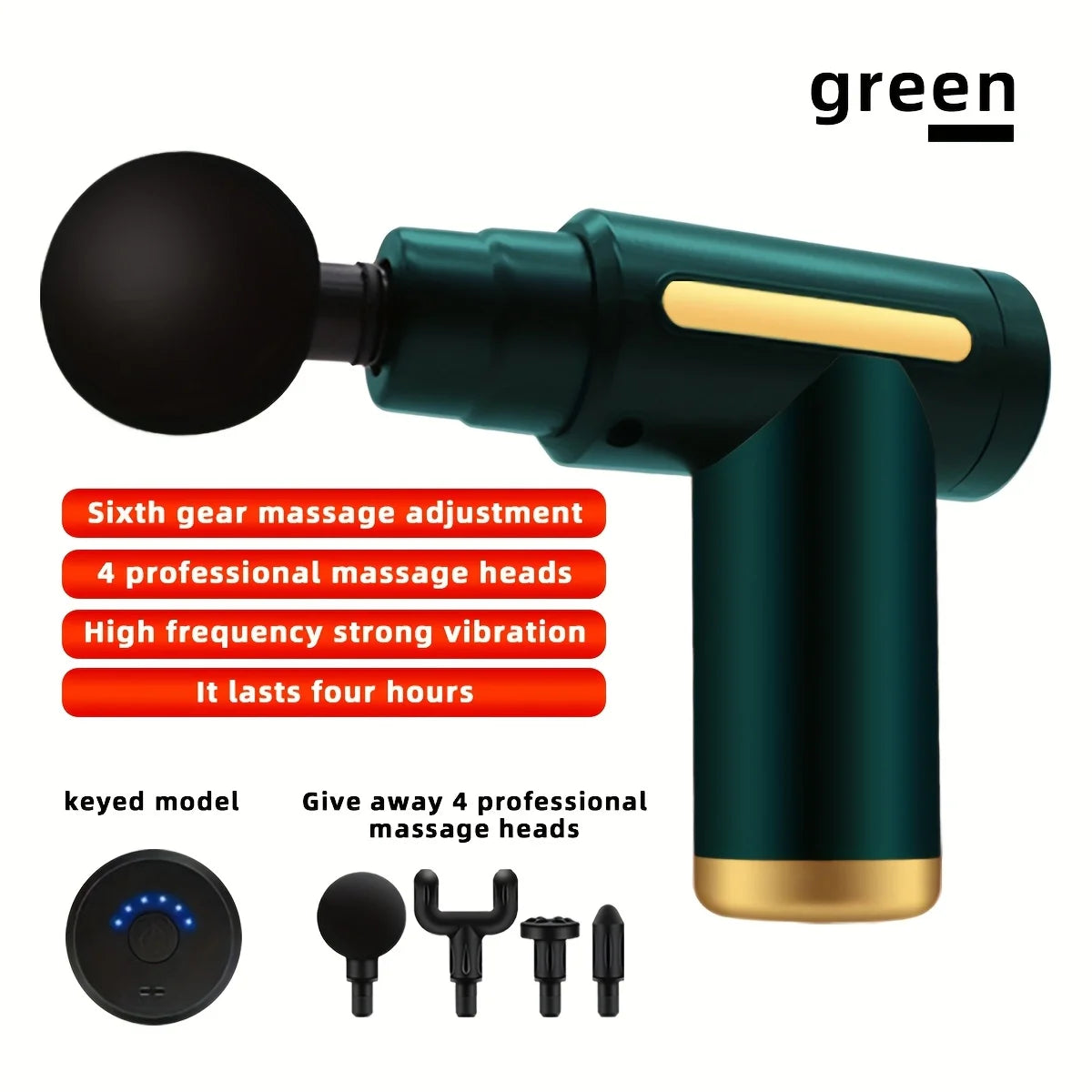 Long Endurance TYPE-C Mouth Electric Fascia Massager with Six Adjustable Levels