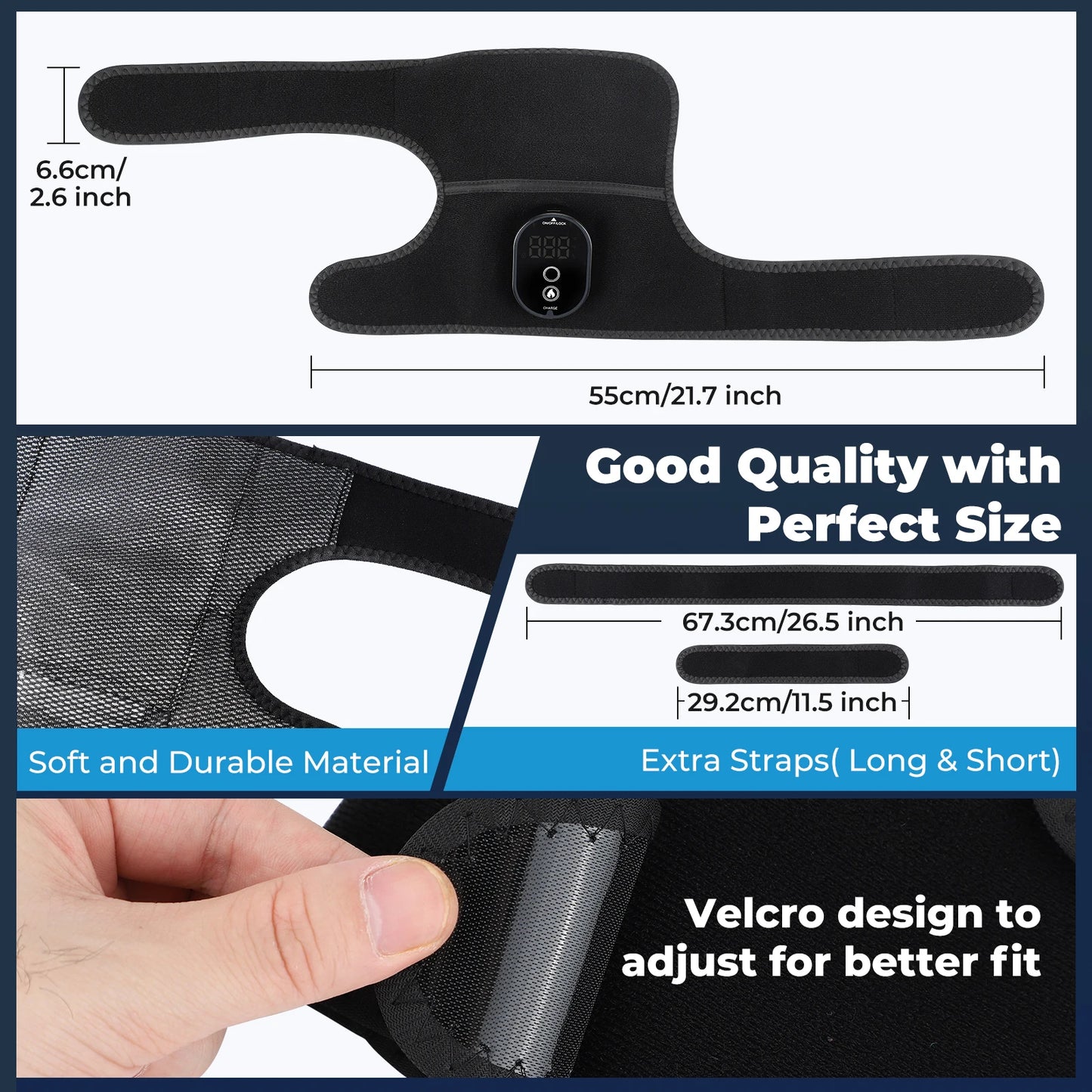 Portable Electric Hot/Cold Therapy Sleeve (Elbow/Knee)