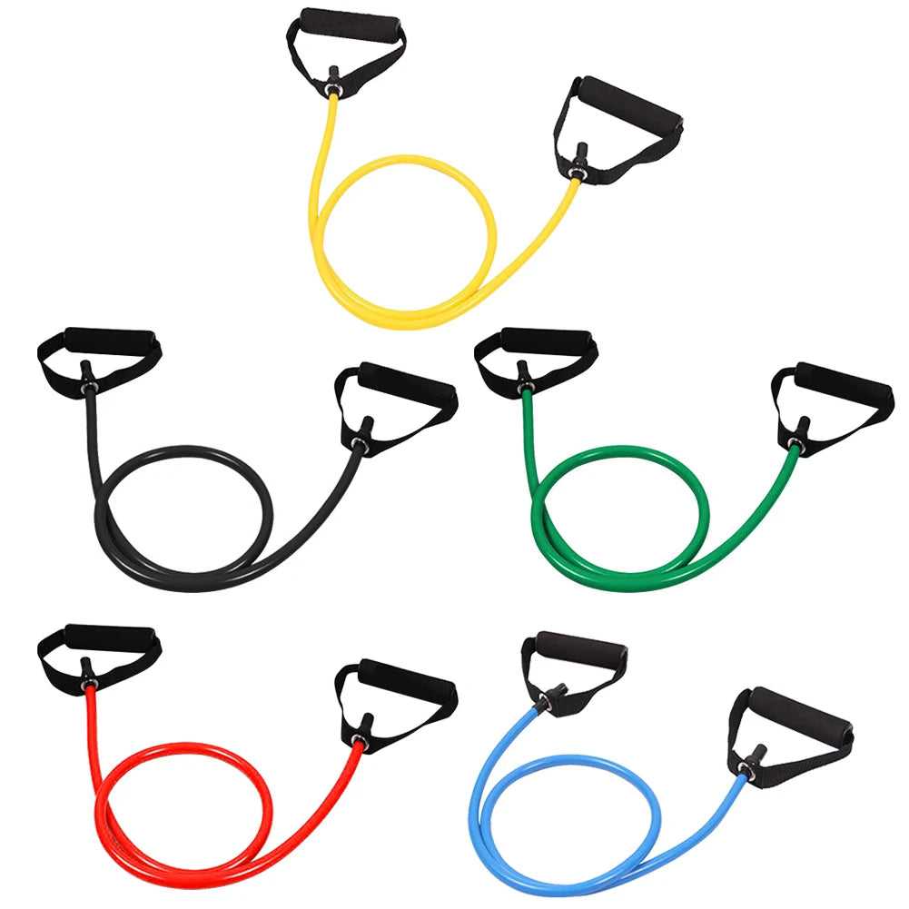 Yoga Pull Rope Resistance Bands with Handles (Stretch Bands for Body Shaping, Muscle Training, and Physical Therapy)