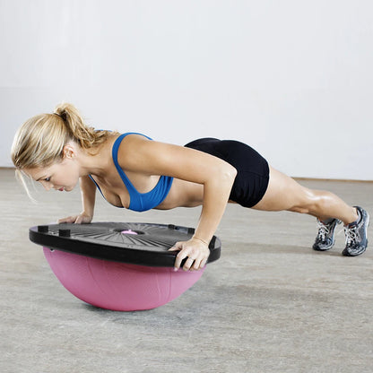 46Cm/58Cm Yoga Balance Ball Strong Half Home Gym Fitness Ball Explosion-Proof Pilates Fitball Wave Speed Ball