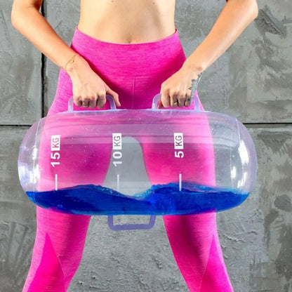 Weight Adjustable Inflatable Water Dumbbell Body Shaping Stability Water Power Bag Fat Loss Load-Bearing