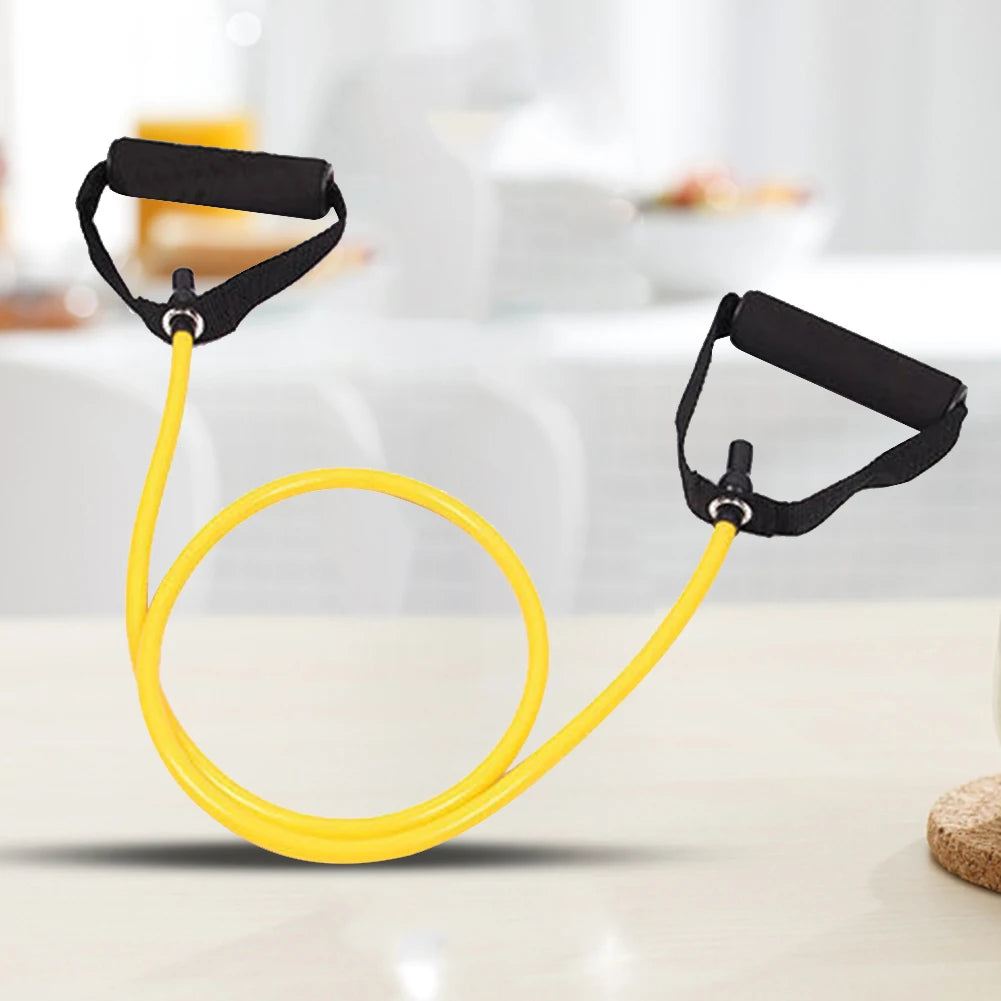 Yoga Pull Rope Resistance Bands with Handles (Stretch Bands for Body Shaping, Muscle Training, and Physical Therapy)