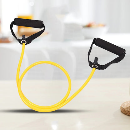Yoga Pull Rope Resistance Bands with Handles (Stretch Bands for Body Shaping, Muscle Training, and Physical Therapy)