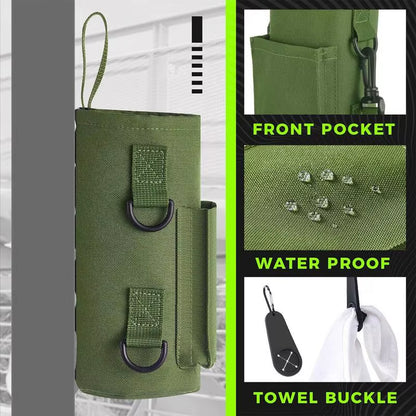 Magnetic Gym Water Bottle + Phone Holder.  