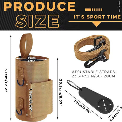 Magnetic Gym Water Bottle + Phone Holder.  
