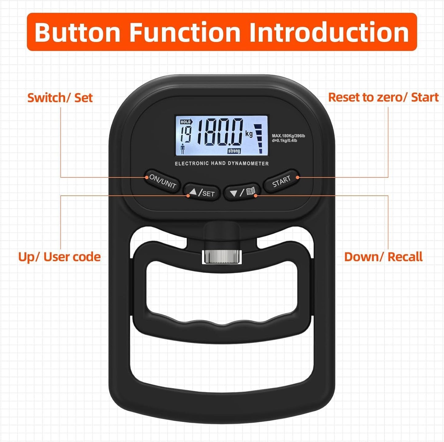 Grip Strength Tester (Test Your Longevity)